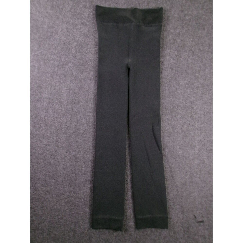 Time and Tru Leggings Womens S M Fleece Lined Thermal Stretch Charcoal Heather